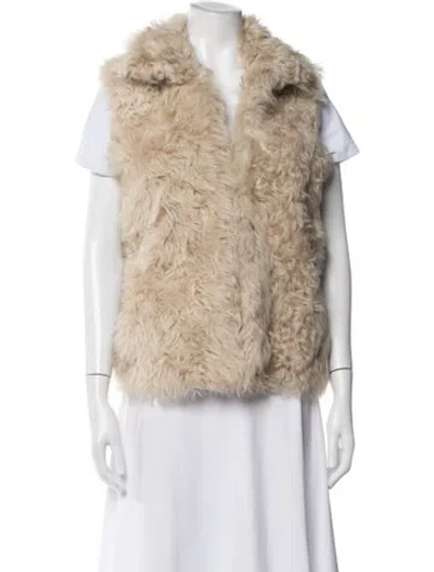 Pre-owned Marni Shearling Vest In Neutral
