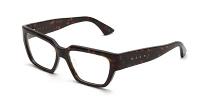 Marni Shilago Tortoise 88l Men's Glasses Tortoiseshell Size 56 - Free Lenses - Blue Light Block Available