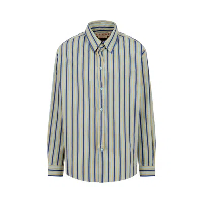 Pre-owned Marni Shirt 'baltic' | Blue | Men's Size 52