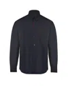 Marni Cool Wool Shirt With Contrast Stitching Shirt And Blouse Black In Blue