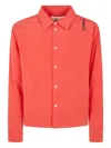 Marni Embroidered Detail Long Sleeves Shirt In Red