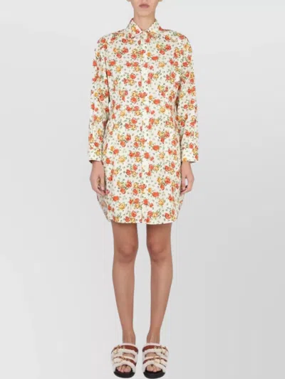 MARNI SHIRT DRESS FLORAL PATTERN