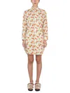 Marni Shirt Dress With Floral Pattern In Multi