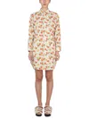 MARNI SHIRT DRESS WITH FLORAL PATTERN