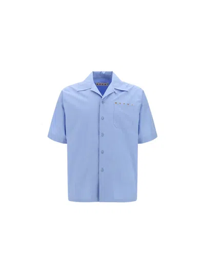 Marni Shirt In Iris Blue