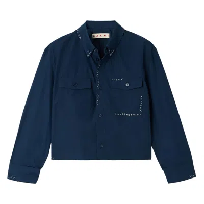 Pre-owned Marni Shirt 'light Navy' | Blue | Women's Size 40