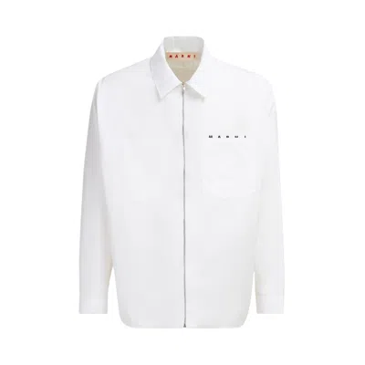 Pre-owned Marni Shirt 'lily White' | Men's Size 52