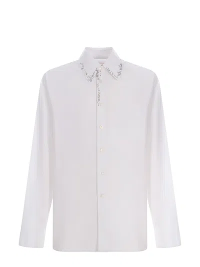 Marni Shirt  Made Of Cotton Poplin In Bianco