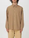 Marni Classic-collar Virgin Wool Shirt In Beige