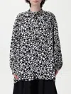 Marni Floral Ruffled Lightweight Long Sleeves Top In Black
