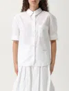 Marni Cotton Shirt With Chest Pocket And Short Sleeves