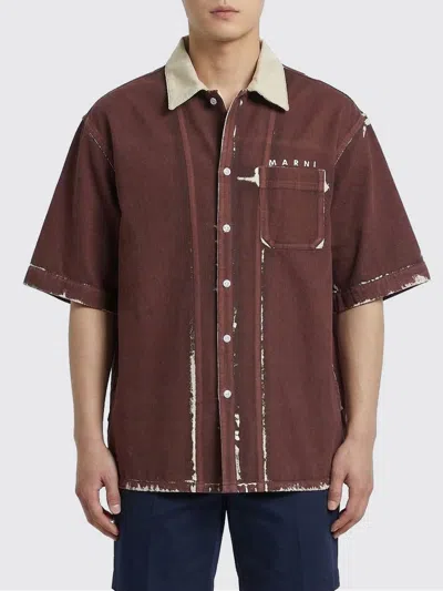 Marni Shirt Men  In Brown