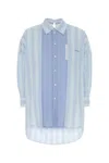 Marni Light Blue Regular Solid Shirt In Blue