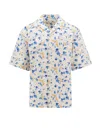 Marni Off-white Graphic Shirt In Mdw03 Stone White