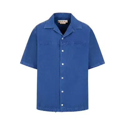 Pre-owned Marni Shirt 'ocean' | Blue | Men's Size 50