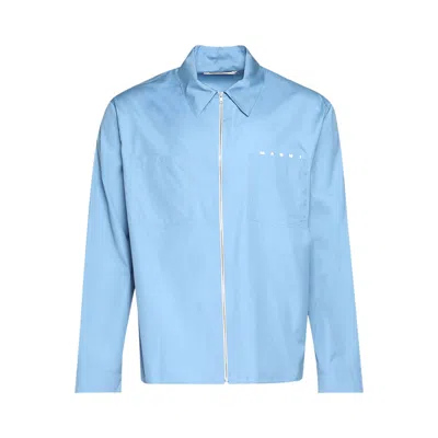 Pre-owned Marni Shirt 'sky' | Blue | Men's Size 54
