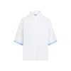 Marni Button-up White Poplin Shirt With Double-layer Cuffs In White