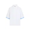 Marni Button-up White Poplin Shirt With Double-layer Cuffs In White