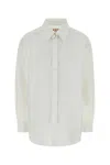 Marni White Regular Solid Shirt In White