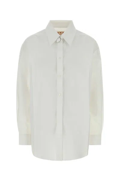 Marni White Regular Solid Shirt
