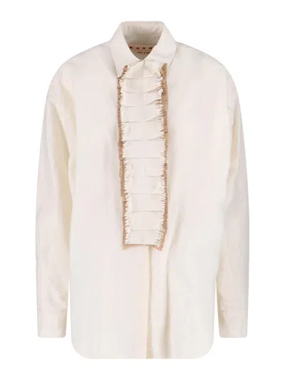 MARNI SHIRT WITH ROUCHES