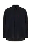 Marni Cool Wool Shirt With Contrast Stitching Shirt And Blouse Black