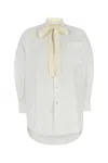 Marni Tie-neck Cotton Shirt Dress