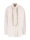 Marni Ruffled Blouse In Neutral