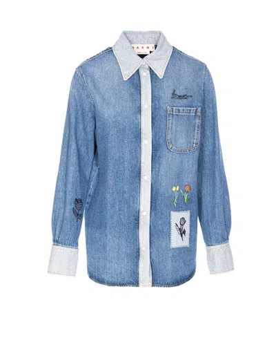 Marni Shirts In Blue