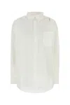 Marni Camicia In Lino Bianco Donna In Lilywhite
