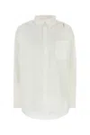 Marni White Cotton Shirt In Lilywhite