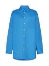 Marni Open-sides Organic Cotton Shirt In Red