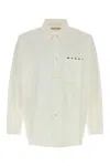 Marni White Printed Shirt In White