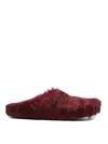 Marni Slip-on Style Round Toe Flat Sole For Men In Red