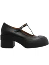 Marni Bold Maryjane T-bar Block Heel Closed Toe In Black