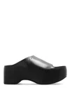 Marni 75mm Wedge Leather Sandals