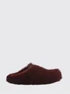 Marni Colorful Calf Hair Slip-on Shoes In Brown