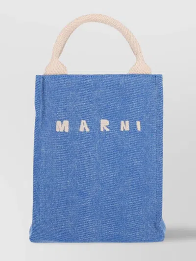 Marni Shopper Bag With Shoulder Strap And Top Handles