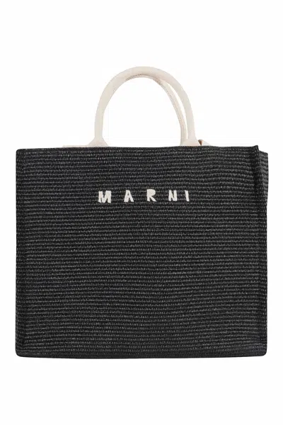 Marni Shopping Bag In Black