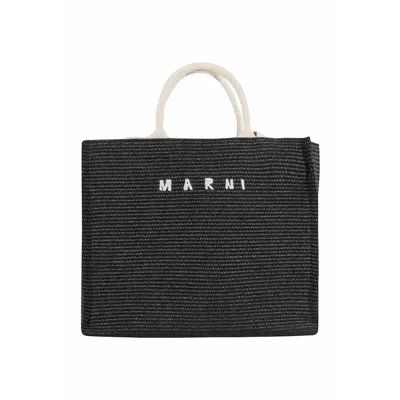 Marni Shopping Bag In Black