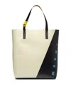 Marni Neutral Tribeca Faux-leather Tote Bag In White