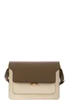 Marni Shopping Trunk M Natural Brown Orange