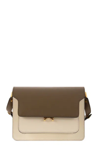 Marni Shopping Trunk M Natural Brown Orange