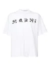 Marni Pop Fields Logo Graphic T-shirt In White