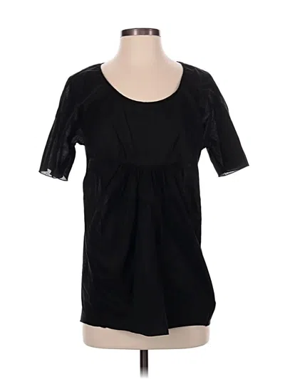 Pre-owned Marni Short Sleeve Blouse In Black