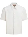 Marni Short Sleeve Buttoned Shirt In Weiss