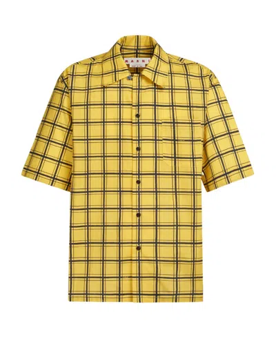MARNI MARNI CHECKED SHORT-SLEEVED SHIRT