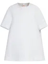 Marni Crewneck Mini T-shirt Dress In Lily White