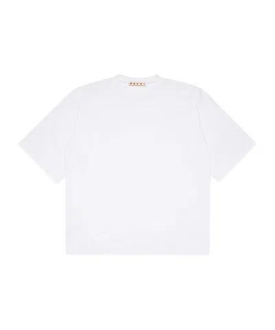 Marni Kids' Short-sleeve Cotton T-shirt In White