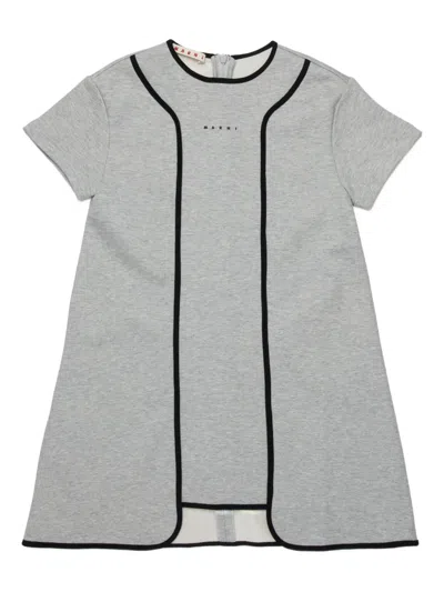 Marni Kids' Short-sleeve Dress In Gray
